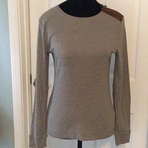 Ralph Lauren Top w/ Suede elbow and shoulder patch